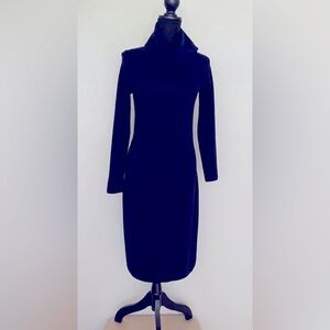 Brooks Brothers Fine merino wool dark navy dress, size small